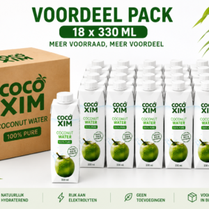 Cocoxim Voordeelpack 18x 330ml kokoswater – voordelig en altijd in voorraad