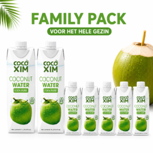 Cocoxim Family Pack – 24x 330ml kokoswater, genoeg voor het hele gezin