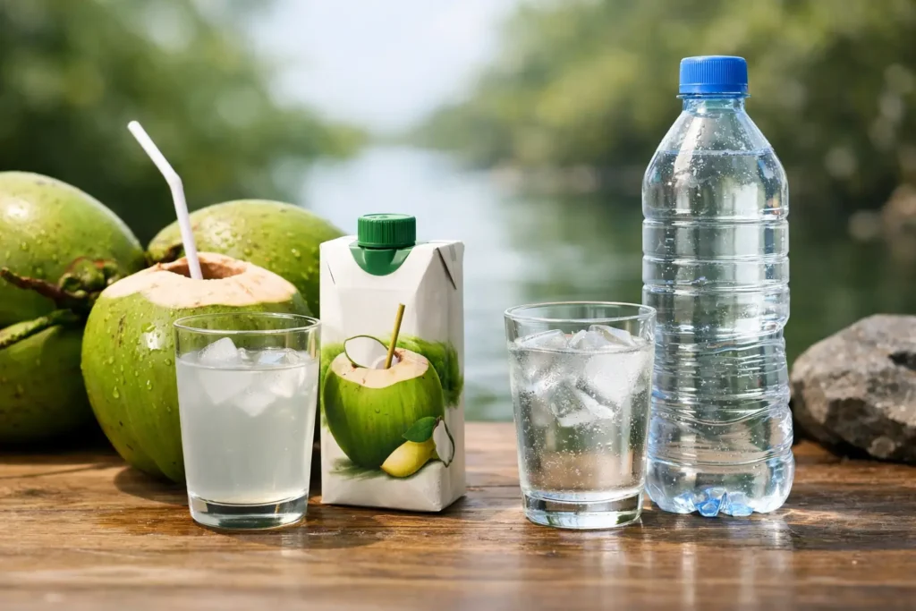Kokoswater vs bronwater: wat kies je?